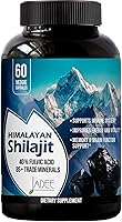 Vista 1 de Cápsulas puras de Shilajit del Himalaya de 5000 mg para hombres y mujeres, 40% ácido fúlvico + 85+ oligominerales