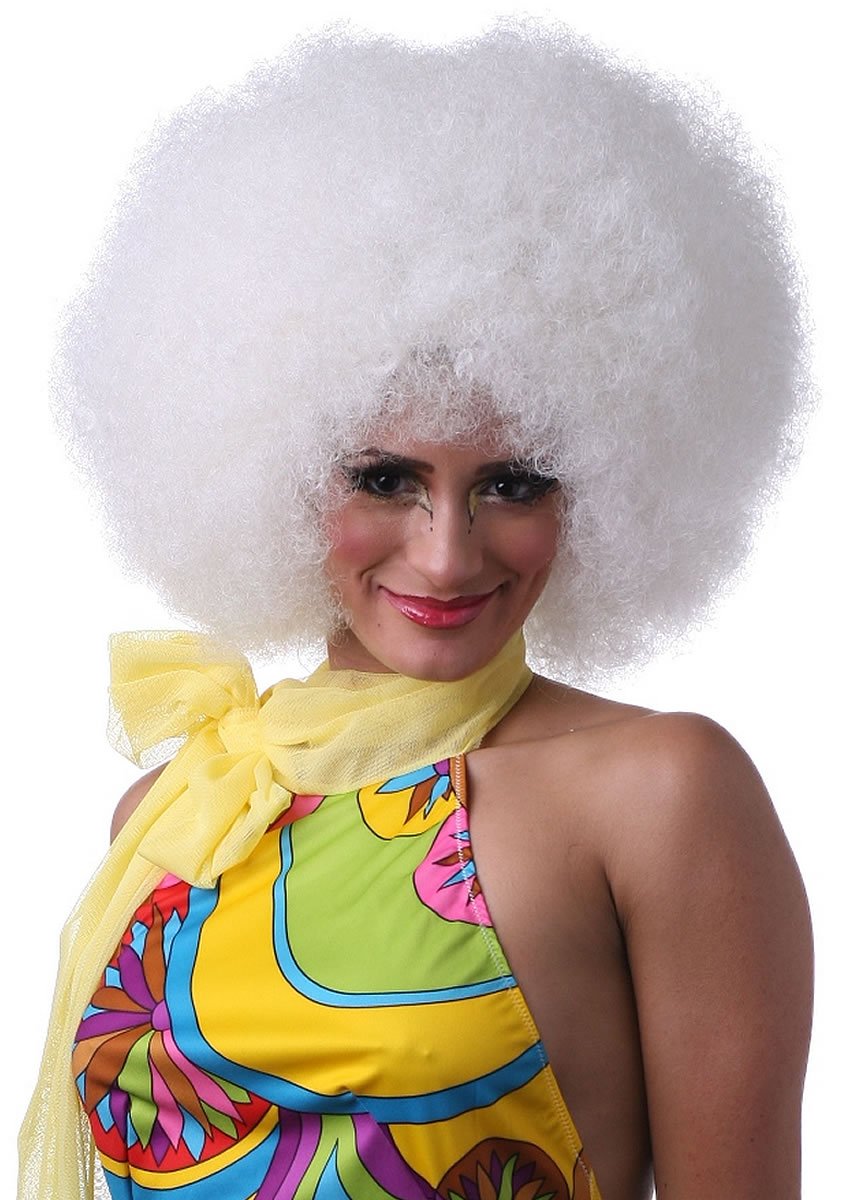 Jumbo Clown Wig White