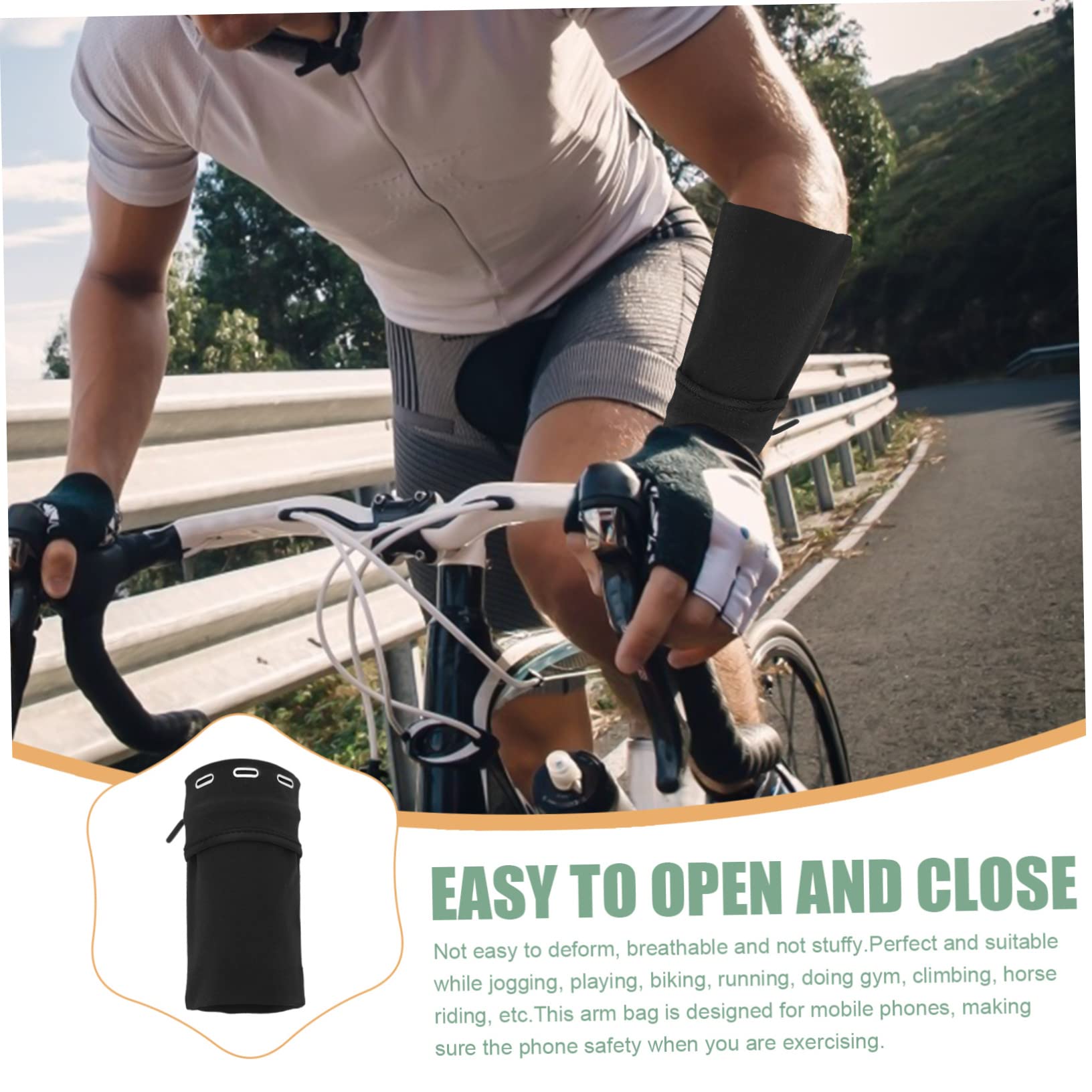 Uonlytech 5pezzi Borsa Sportiva Per Braccio Porta Cellulare Per Running e Fitness Compatibile Con Smartphone Accessorio Pratico Per Allenamenti All Aperto