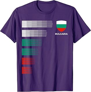 Bulgaria Flag Emblem Patriotic Bulgarian National Pride T-Shirt