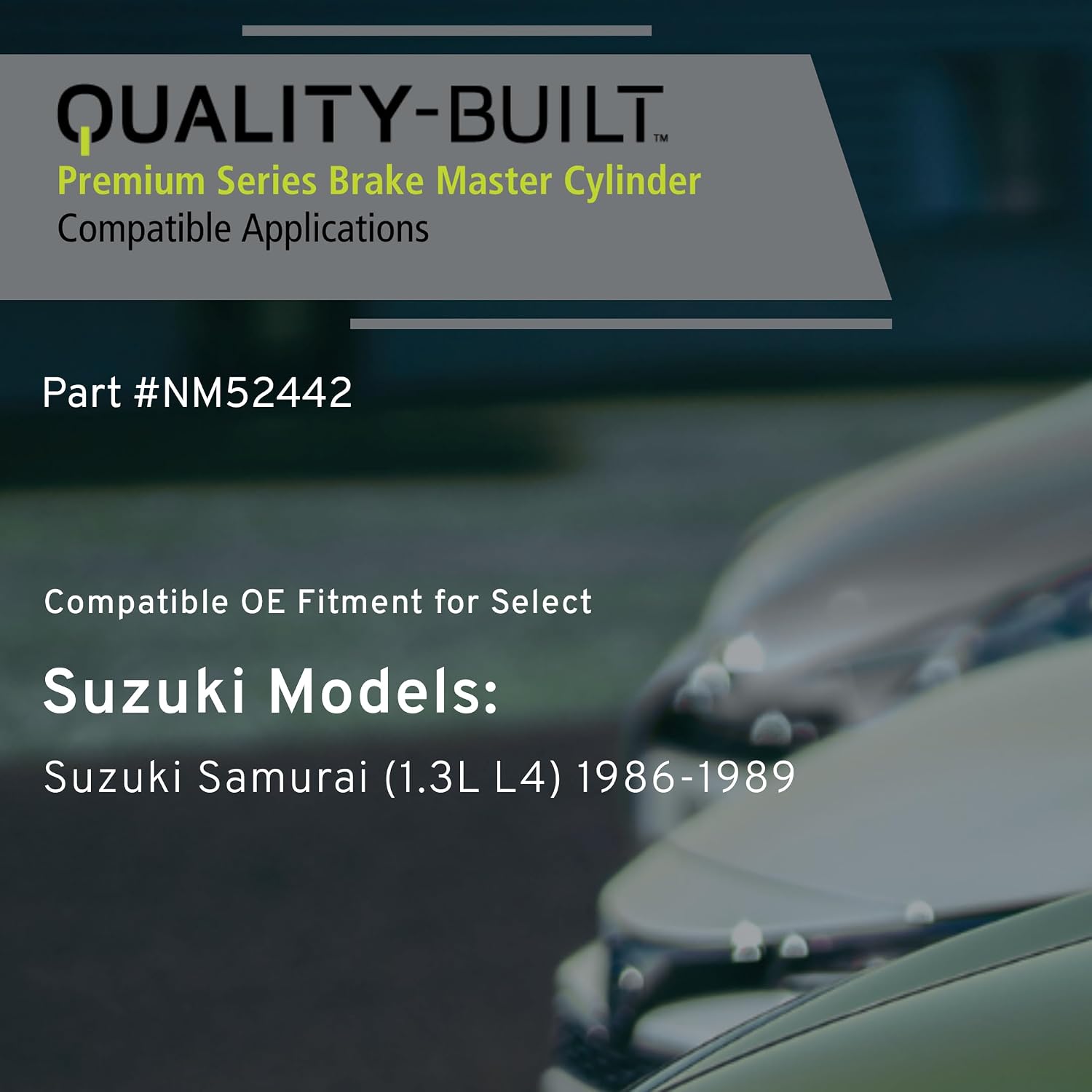 QUALITY-BUILT Brake Master Cylinder with Reservoir, NM52442, Compatible with 1986-1989 Suzuki Samurai