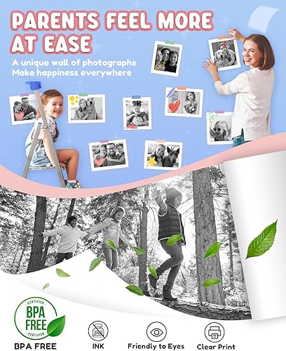 Miniatura 4 de Dylanto Papel de impresión, papel térmico de recarga de cámara de impresión 10 rollos, BPA libera