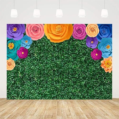 Miniatura 2 de Sendy Fondo mexicano de 7 x 5 pies, fondo de fiesta de Encanto para fiesta de cumpleaños, pancarta de vegetación mexicana, decoración de festivales