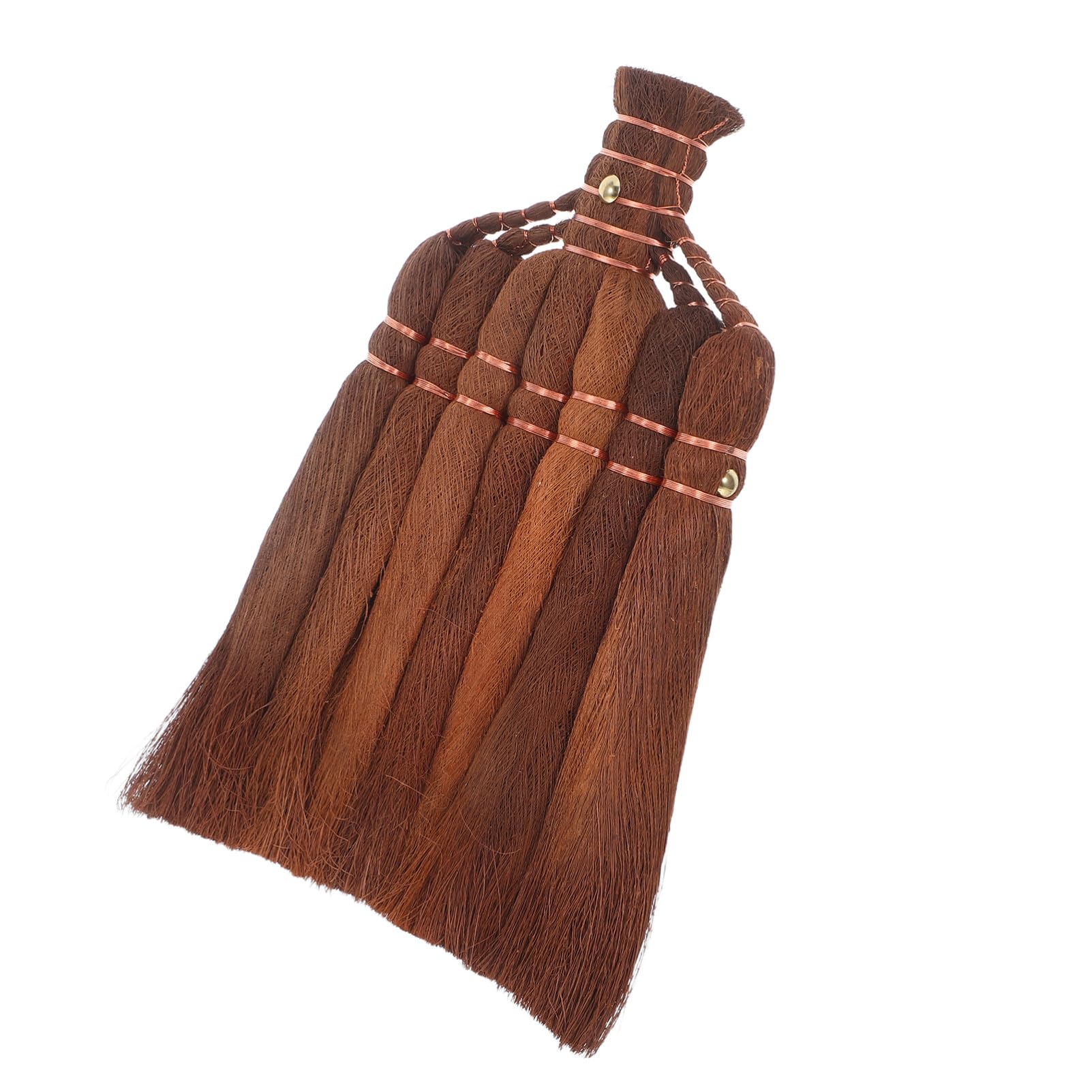COLLBATH Cabezal de Escoba de Fibra de Palma Artesanal para Limpieza Exterior Resistente y Duradero Recambio para Escoba de Jardín y Patio para Barrer Superficies Duras