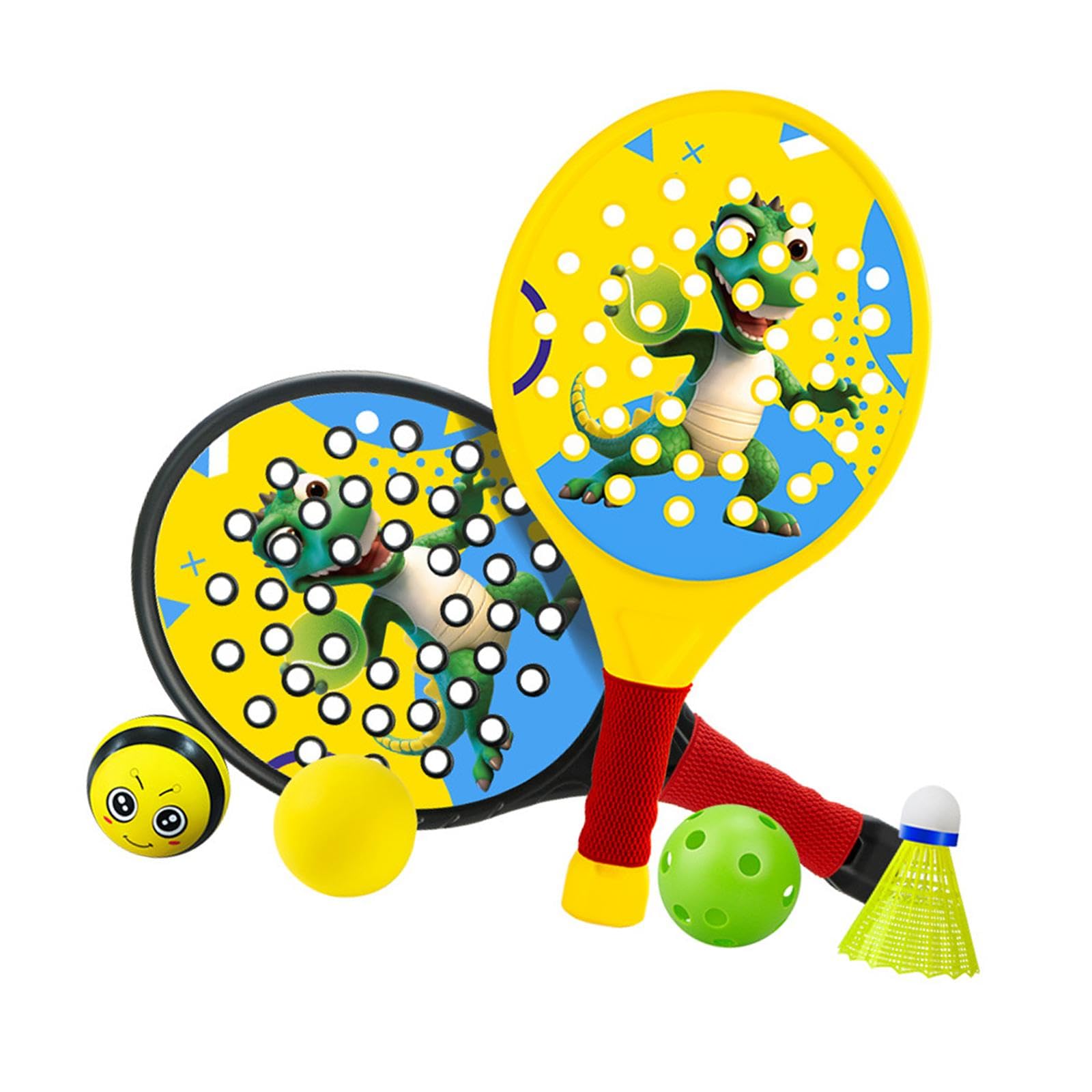 Generic Lot de 2 raquettes de padel pour enfants