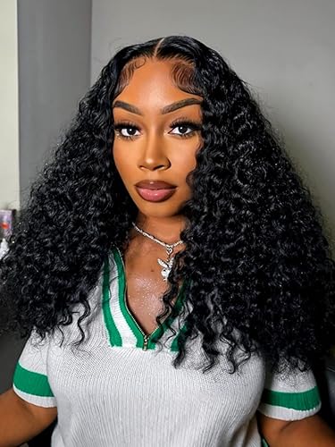 Wiggins Burmese Curly Wig Human Hair 5x7 Lace Front Wigs Glueless Wig Human Hair Ready To Wear Burmese Curly Human Hair Wigs For Black Women Burmese Curly Wig With Spiral Ends 18 Inch