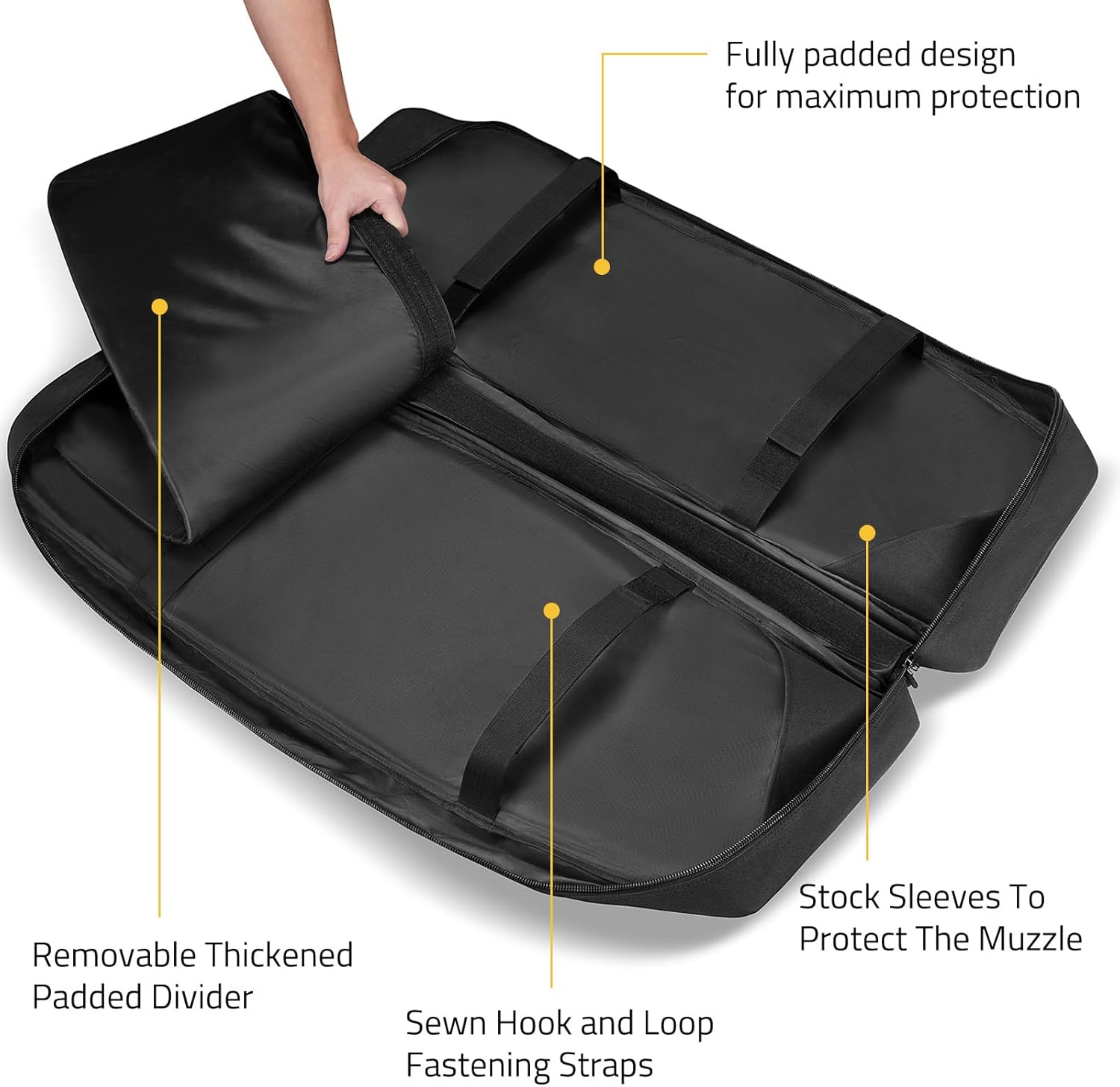 CVLIFE 30" 36" Soft Rifle Case Gun Bag Ar Pistol Case, Rifle Bag Gun Case Sbr Case for Double Rifle Shotgun, with Lockable Zipper for Outdoor Hunting Shooting Range