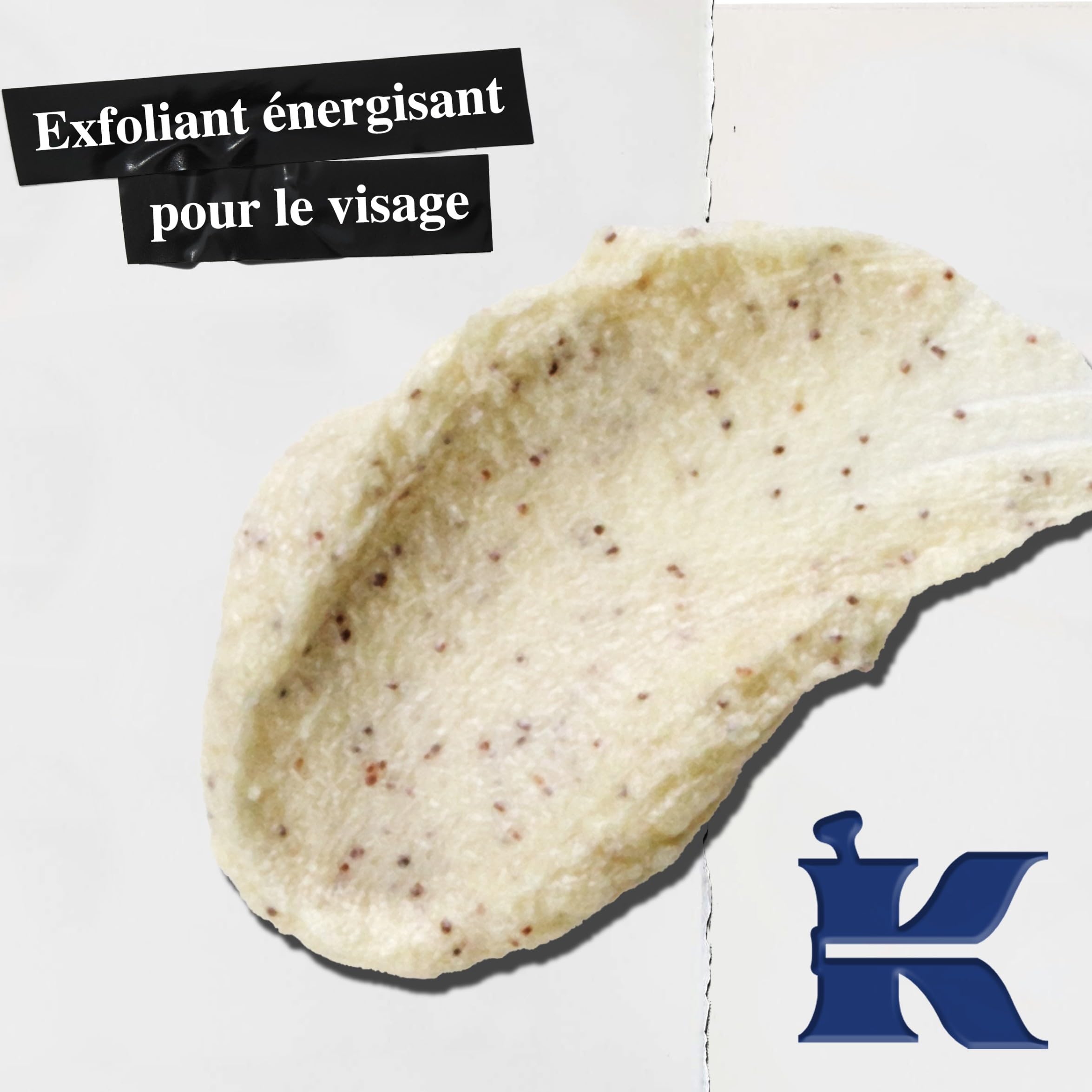 Kiehl's, Exfoliant Visage Énergisant Facial Fuel Energizing Scrub pour Hommes, Gommage Nettoyant Visage, Élimine les Peaux Mortes, les Impuretés et le Sébum, 100 ml