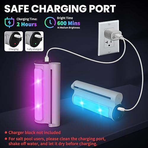 Miniatura 33 de Spray de fuente de cascada para piscina, 2 cabezales de fuente, rociador de agua, temperaturas frescas y cálidas del agua de la piscina, aireador