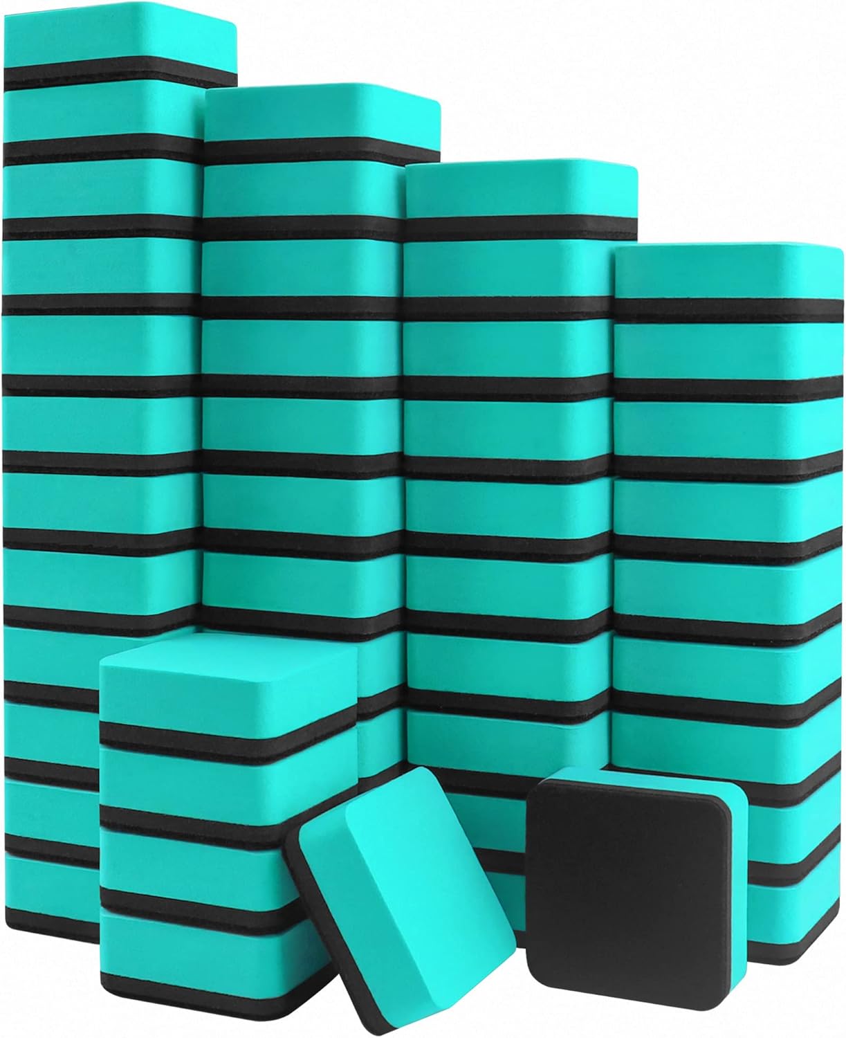 OFFICDO Dry Erase Erasers, 48 Pack Mini