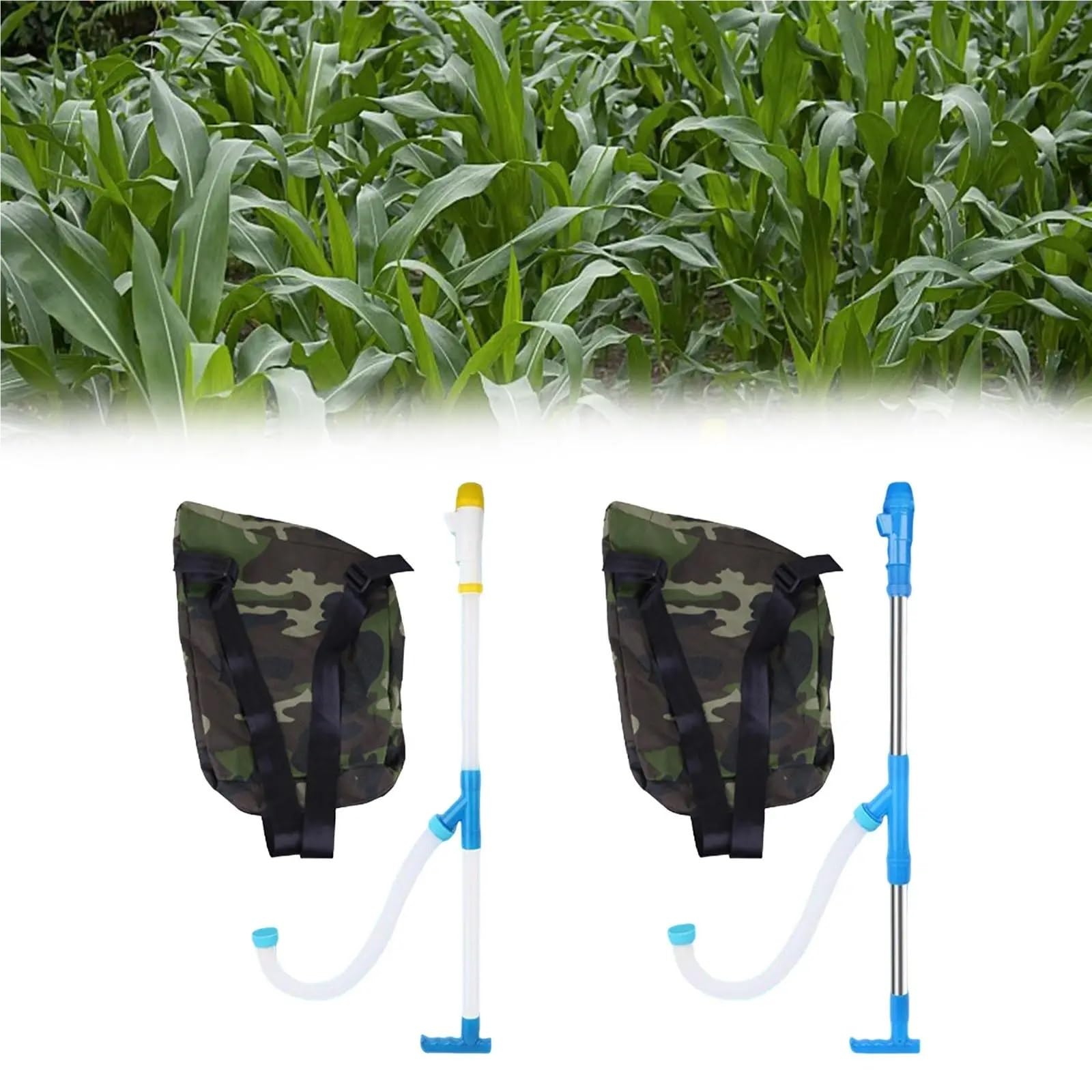 Semoir Épandeur d'engrais Outil de semis de Jardin Sac à Dos agricole Pulvérisateur d'engrais Manuel Durable et Efficace semoir Manuel(PVC)