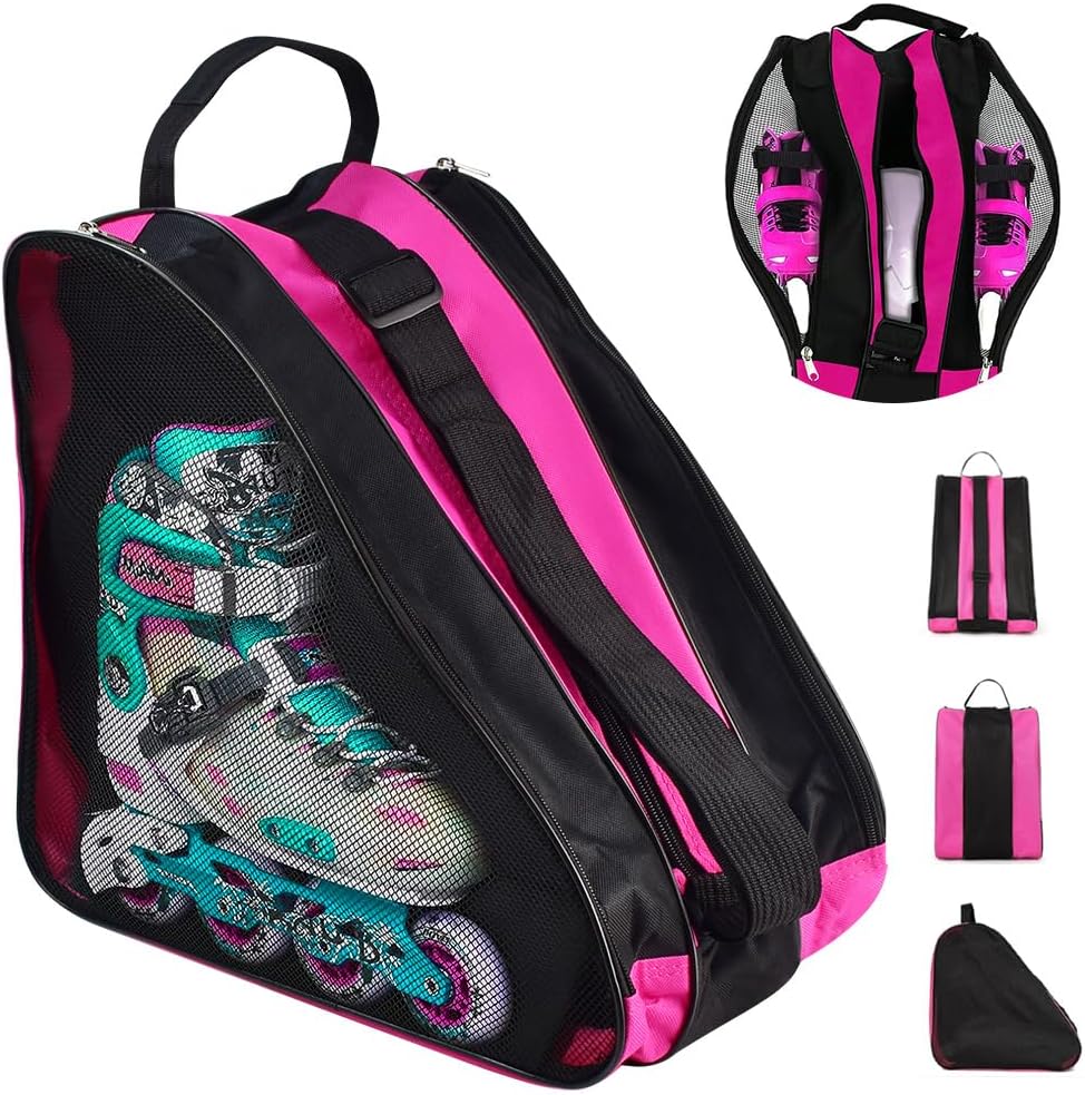 ADERTOS Roller Skate Bag, Unisex Ice Skate Bag