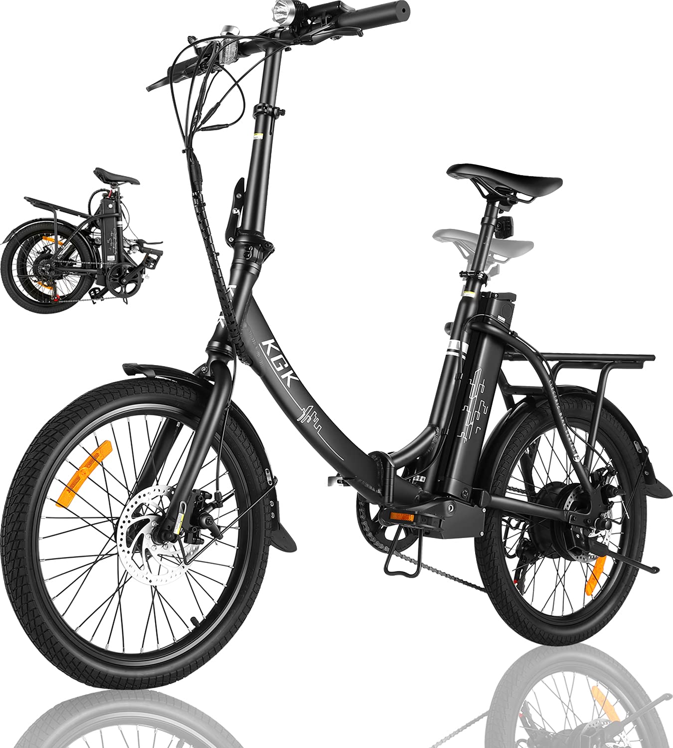 Buy KGK Adults Folding Electric Bike for Adult Teens Electric ain Bike