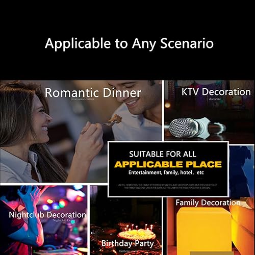 Miniatura 5 de Gdrasuya10 Taburete de cubo de luz LED de 16 pulgadas, 16 pulgadas, impermeable, con control remoto, mágico RGB que cambia de color, mesa auxiliar