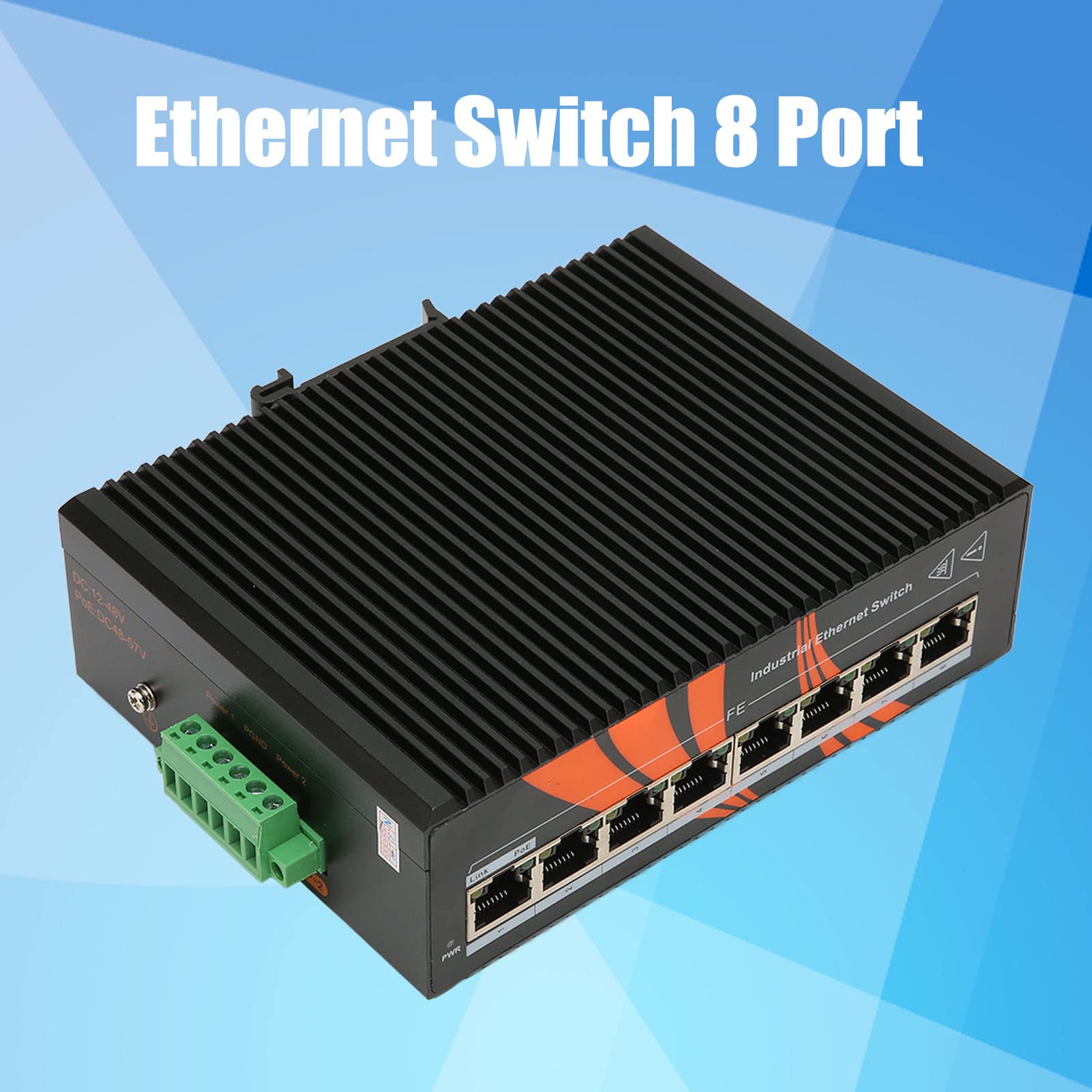 Industrial Ethernet Switches 8 Port Unmanaged for Intelligent