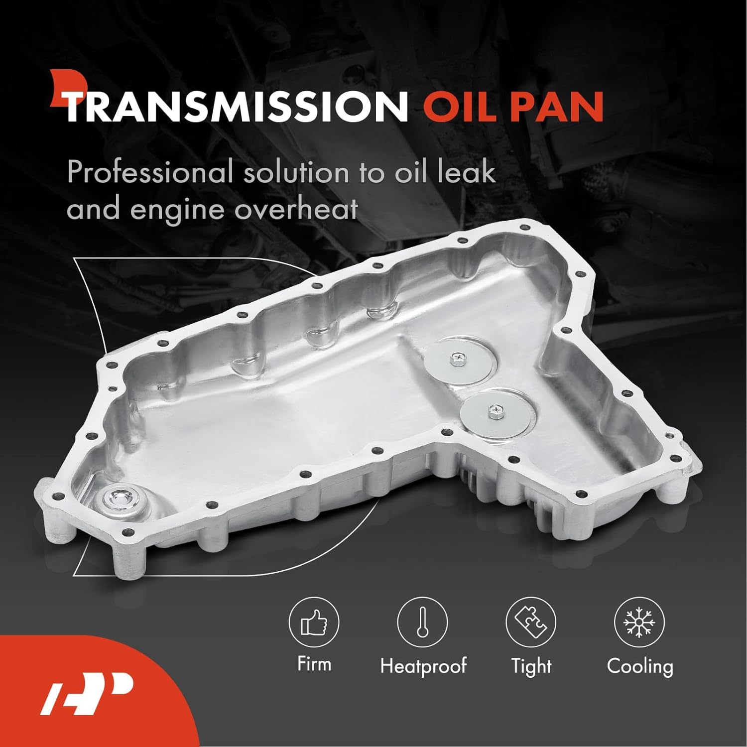 A-Premium Transmission Oil Pan with Drain Plug Compatible with Nissan Altima 2007-2013, Murano 2009-2014, Maxima 2007-2014, Quest 2011-2014 & Infiniti JX35 2013, 3.5L, Automatic CVT Transmission