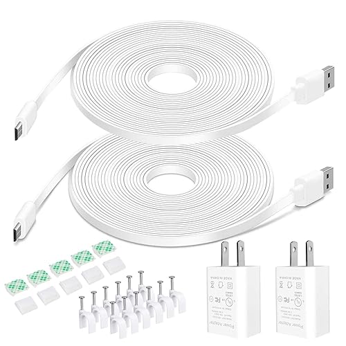 Miniatura 10 de Cable de extensión de alimentación de 26 pies para Blink Outdoor (3 generación)XTXT2, Wyze Cam v4v3OG, Arlo Essential, cable de alimentación