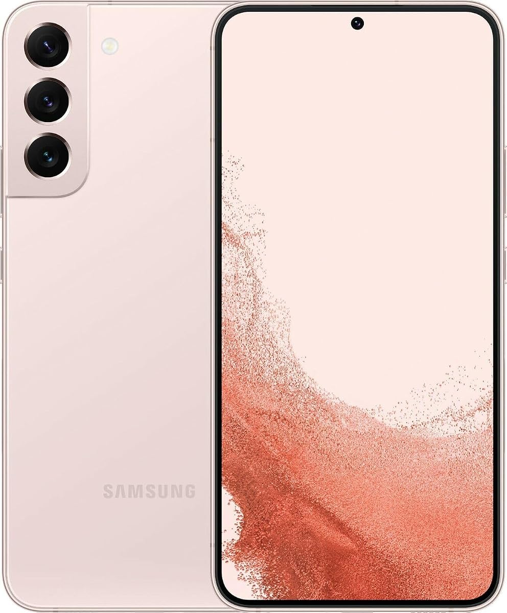 Samsung Galaxy S22+ Plus 5G, US Version, 128GB, Pink Gold - Unlocked (Renewed) | Factory Unlocked, Good