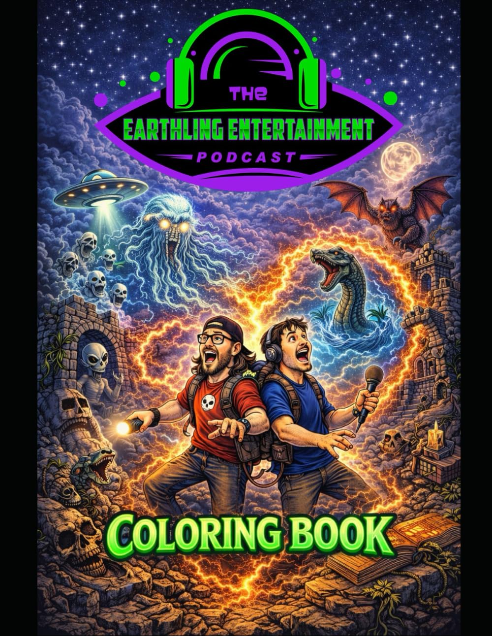 The Earthling Entertainment Podcast Coloring Book