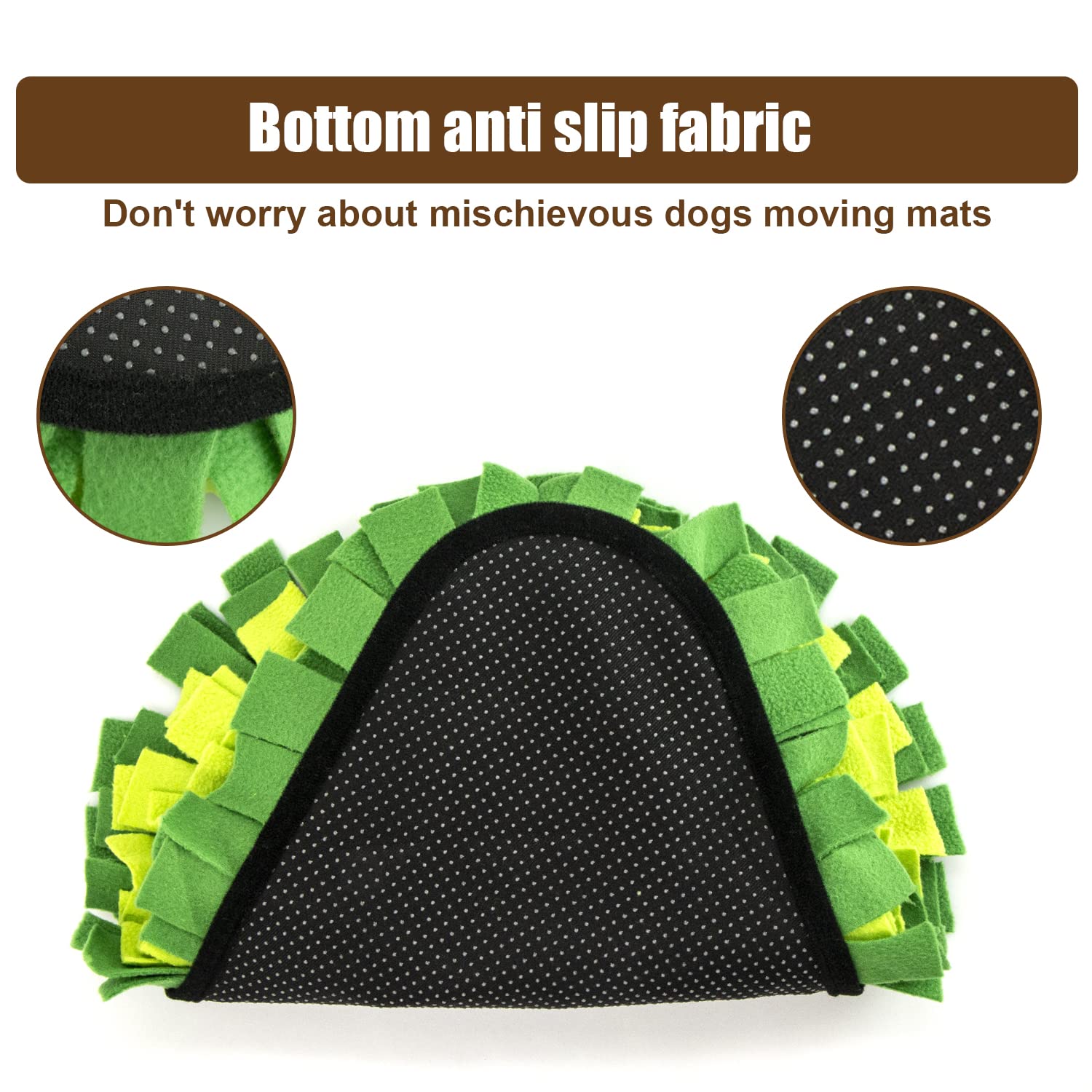 Tappetino Olfattivo Cane Addestramento Mat - Sniffing Tappeto per Cani Dogs Alleviare Lo Stress Dog Feeding Mat, Training Pet Pad Sniffing Tappeto per Cani Dogs Snuffle Stuoia (Grigio)