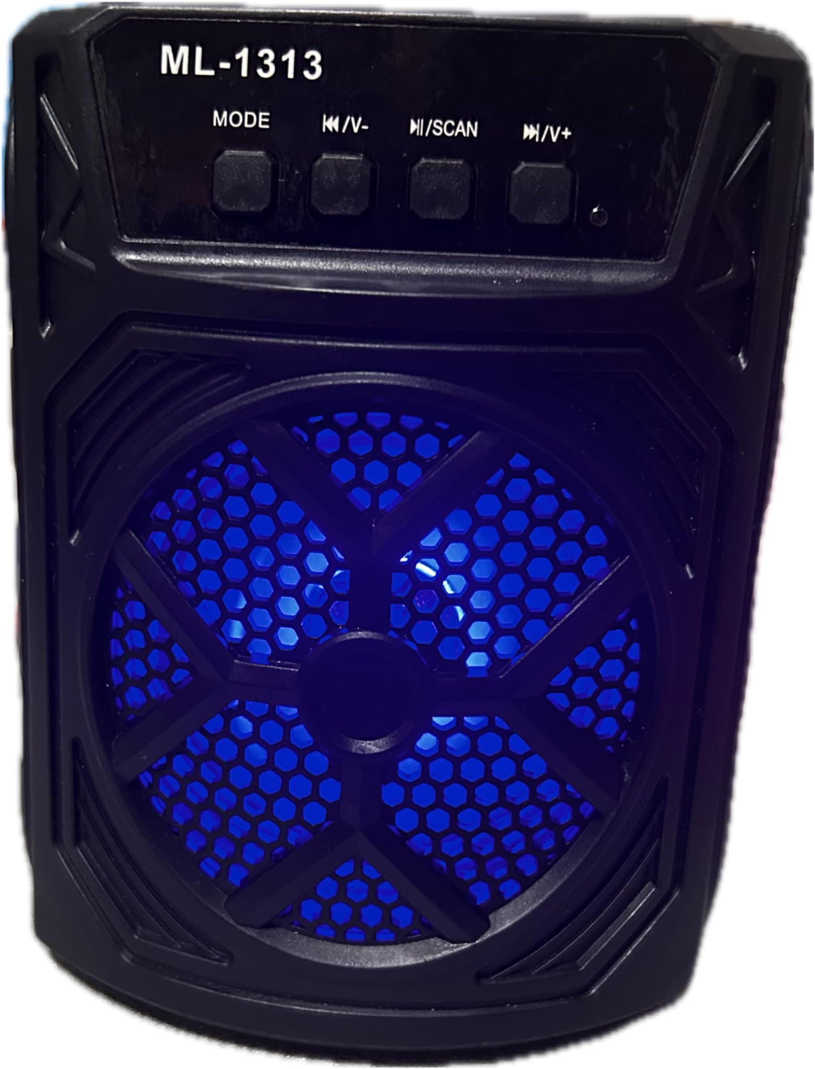 Compact Portable Wireless Bluetooth Speaker with Micro SD, Flash drive & AUX and LED lights for Home Theatre, Portable Audio Player, Karaoke Player, Computer, Outdoor, Party