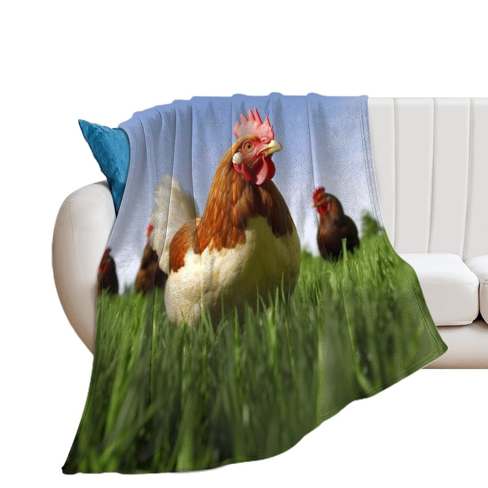 Couverture amusante en flanelle anti-froid légère pour lit et canapé