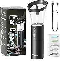 Morfone Electric Ear Wax Removal Kit - Safe Irrigation Flusher, 4 Pressure Modes, USB Rechargeable, Waterproof Ear Cleaner for Family