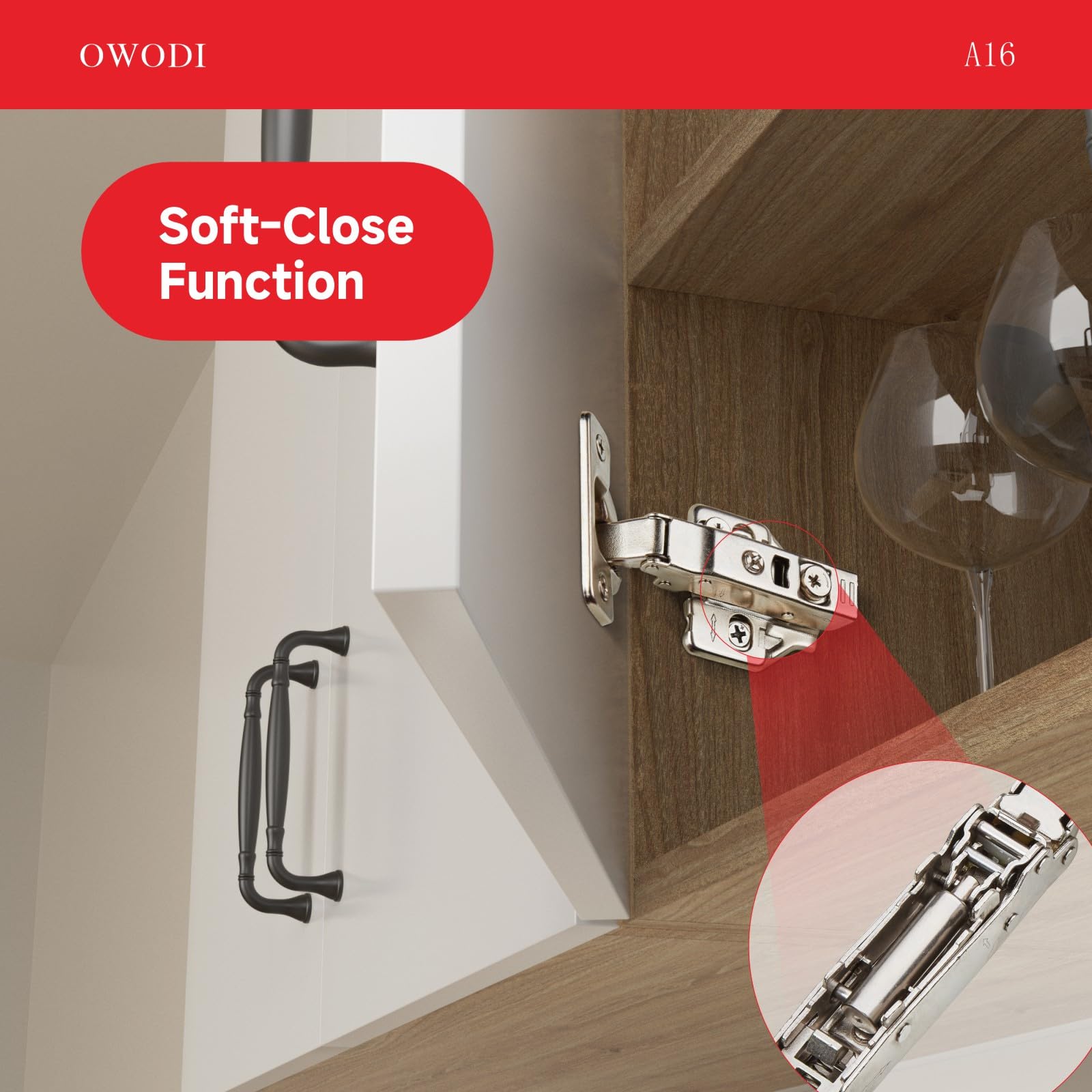 Full Overlay Cabinet Hinges - Soft Close & 3D Adjustment -4