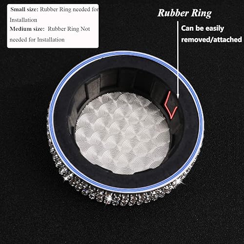 Miniatura 6 de TopDall - Adorno de diamantes de imitación para control iDrive de auto - Adhesivo interior para BMW