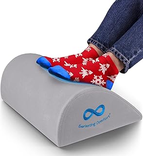 Everlasting Comfort Foot Rest for Under Desk - Kick up Your Feet, Improve Circulation - Work from Home Memory Foam Footres...