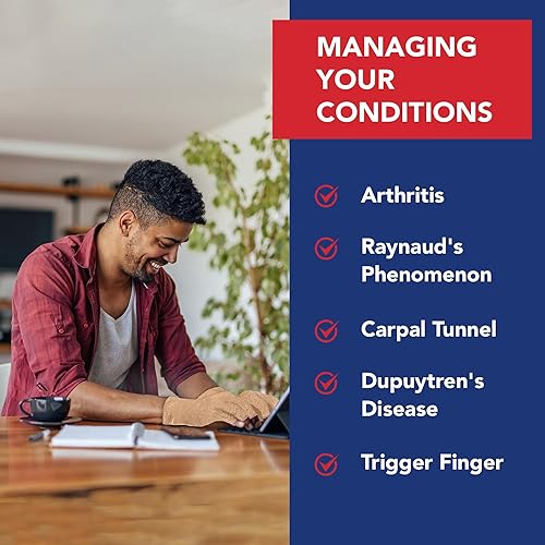 Miniatura 5 de Nude 34 Doctor Developed Nude Guantes de artritis  guantes de compresión para mujeres y hombres y manual escrito para médicos útiles para artritis