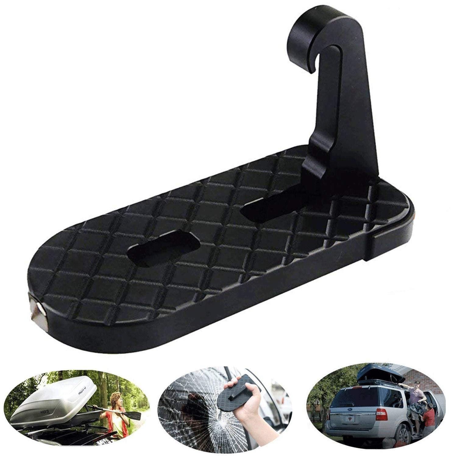 Buy CESHUMD Car Vehicle Door Step Folding Ladder Roof Rack Hooked On On