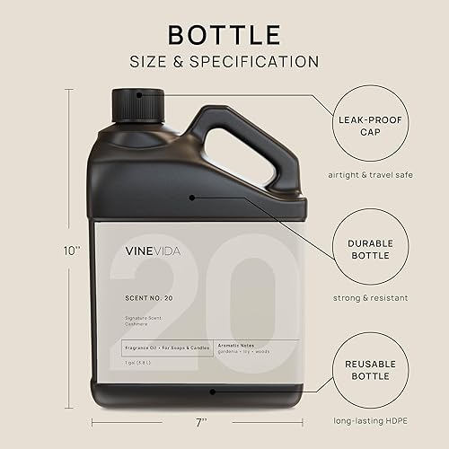 Miniatura 475 de VINEVIDA [4 onzas] Aceite de fragancia de madera de teca de caoba para fabricación de velas y fabricación de jabón, aromas de velas prémium para