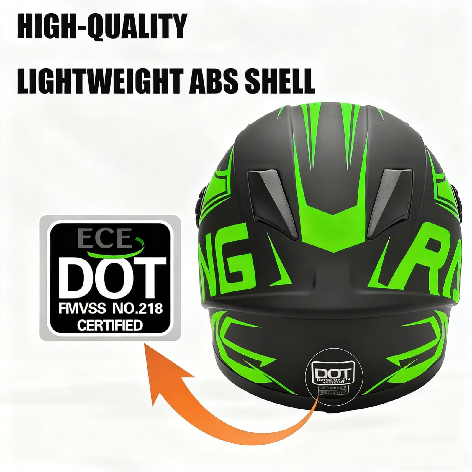 Casco Integrale Per Bambini Con Omologazione DOT,Casco Per Go-Kart,Scooter Elettrico, Ciclomotore,Casco Per Bambini Ragazzi E Ragazze,Per Moto Da Cross,Per Bambini Dai 3 Ai 14 Anni 6,S/(47~58cm)
