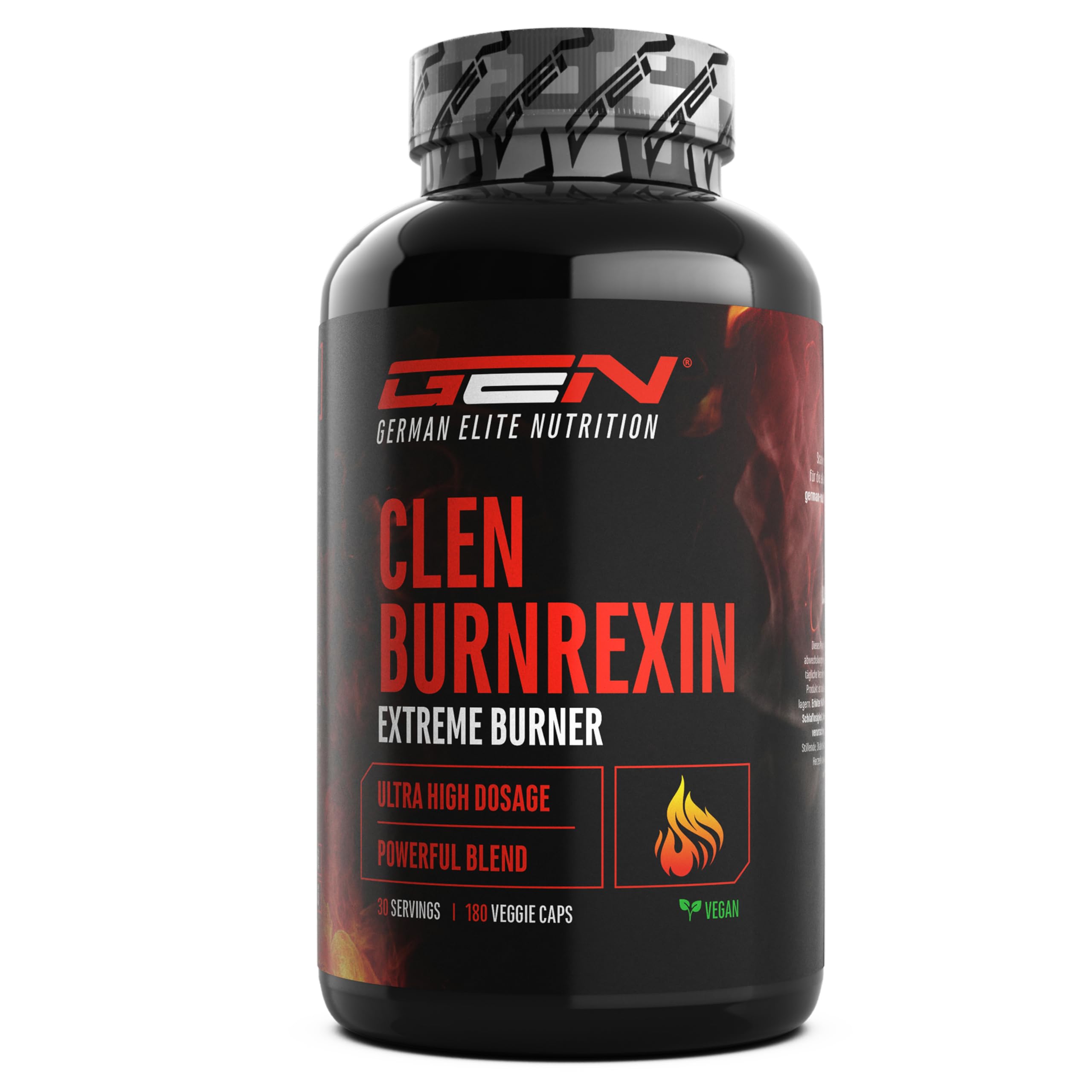 Clenburnrexin - Dosis Ultra Alta - 180 Capsulas - Citrus Aurantium + Extracto de