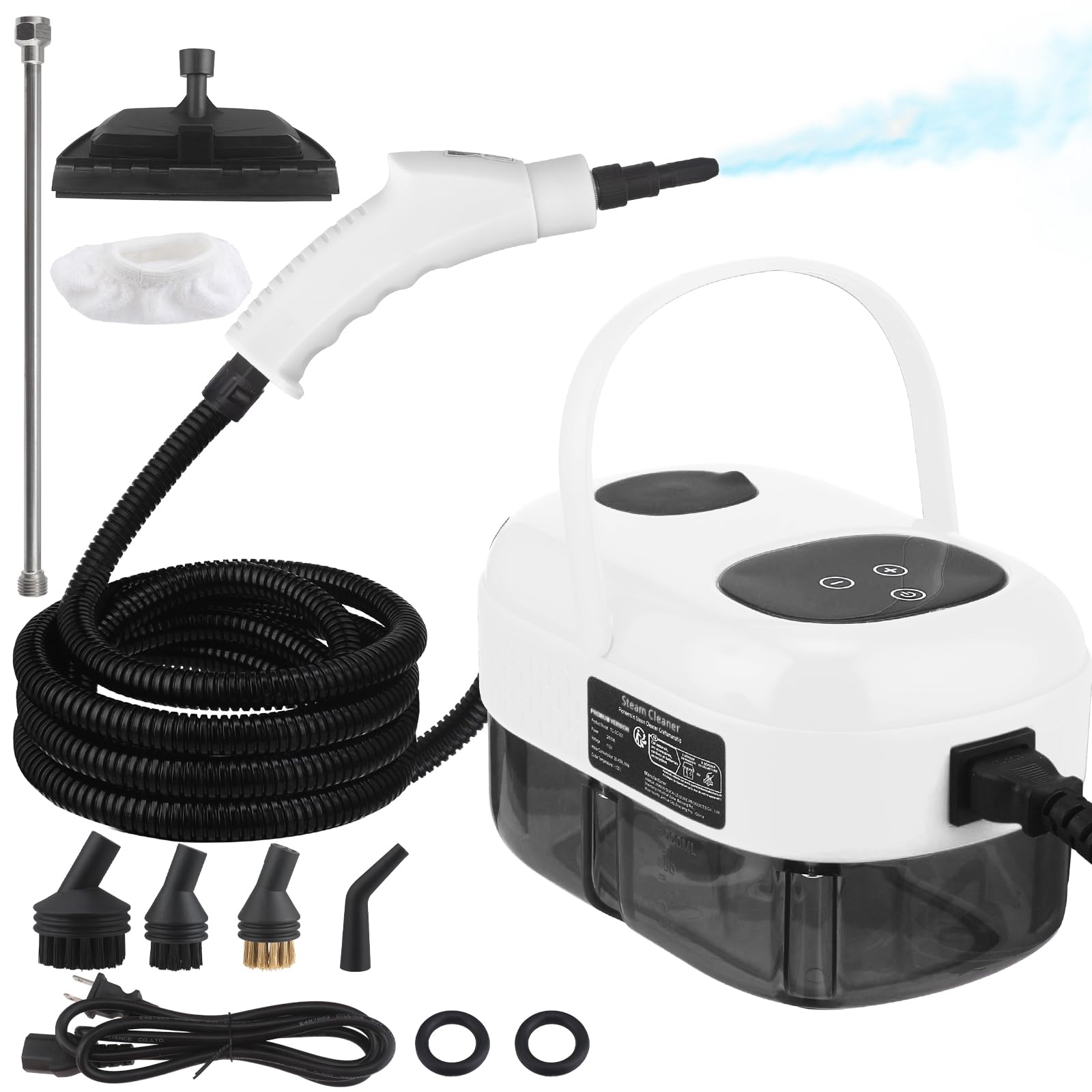 CKductpro Handheld Steamshot Cleaner with Smart Touch Screen,High Pressure Steamer for Cleaning,1100ML Water Tank, Handheld Steam Cleaner for Home, Car, Shower, Kitchen, Bathroom