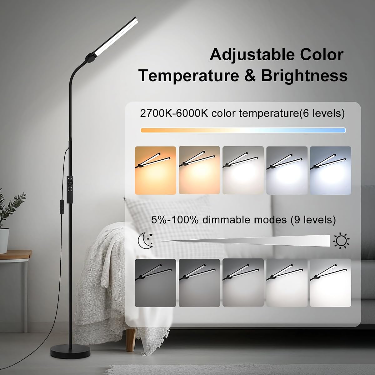 EcoSmart LED Floor Lamp with Remote view 3