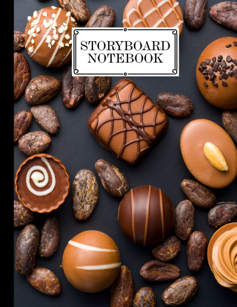 Storyboard Notebook: Cinema Notebooks for Cinema Artists / Notebook Sketchbook Template Panel Pages for Storytelling | Layouts: 120 Pages with Size 8.5" x 11" | Chocolate Cover by Karolina Albers