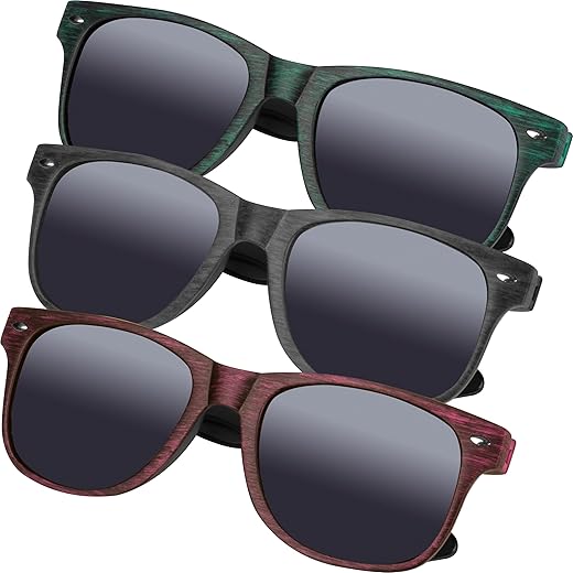 noTrash2003 3er Sparset Bundle Set Sonnenbrillen Damenbrillen und Herrenbrillen mit UV400 Schutz in Filterkategorie 3 im Retrostyle