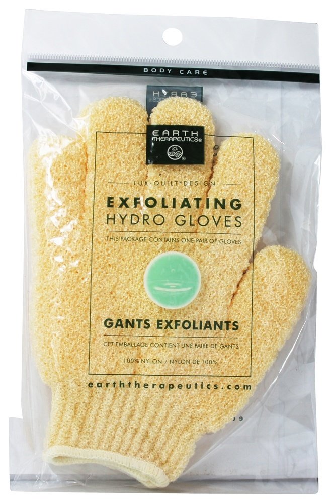 Earth Therapeutics Exfoliating Hydro Gloves Natural 1 Pack(S)