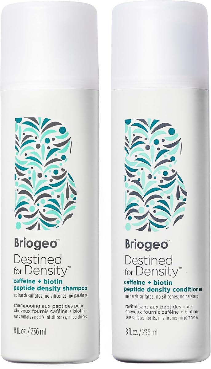 Destined for Density Caffeine + Biotin Peptide Density Shampoo & Conditioner Duo | Increases Hair Thickness and Volume for Fine or Thinning Hair | Sulfate-Free | Vegan & Cruelty-Free