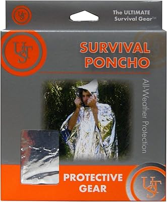ust Survival Reflect Poncho, One Size (20-190-1000)