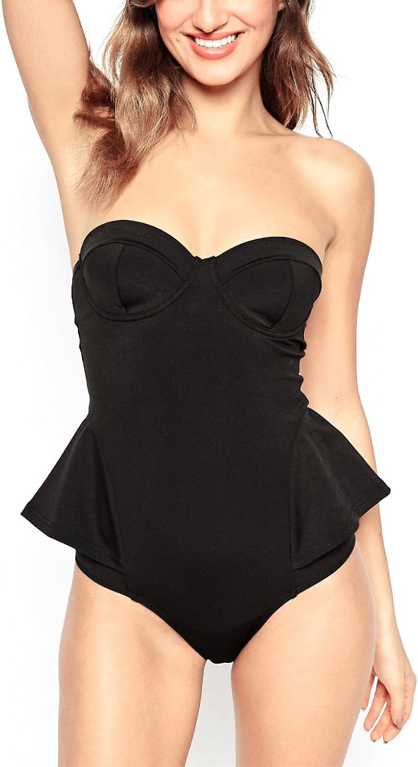 Demon&Hunter Women's Cover Up Swimsuit Swimwear Swimdress Skirtini One Piece DZF0126