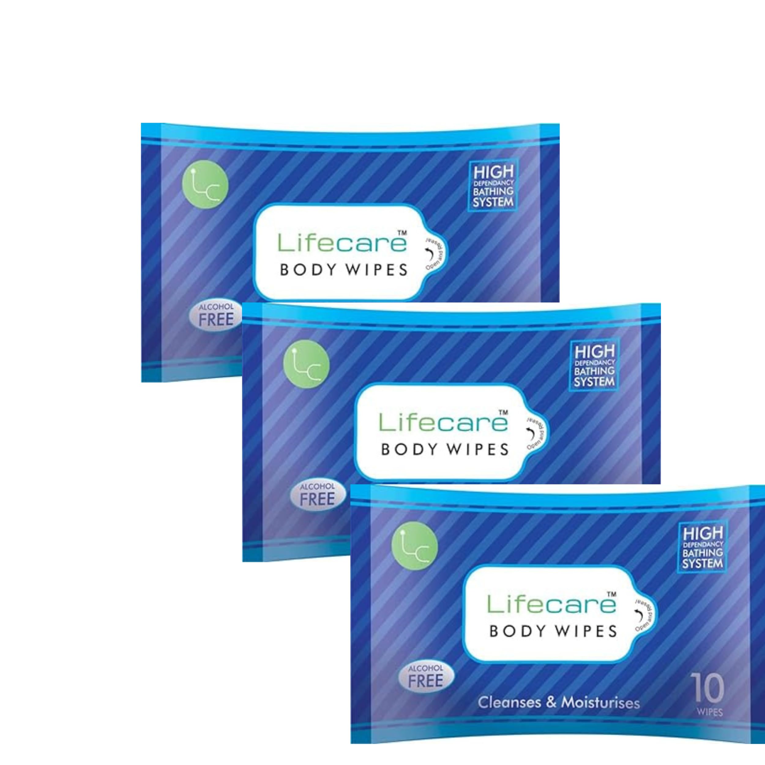 Ank Lifecare Body wet wipes for men and women| Big size(32cmx32cm) - for All skin type| Cleansing and Moisturises Natural Antibacterial PACK OF 1(10 NOS)