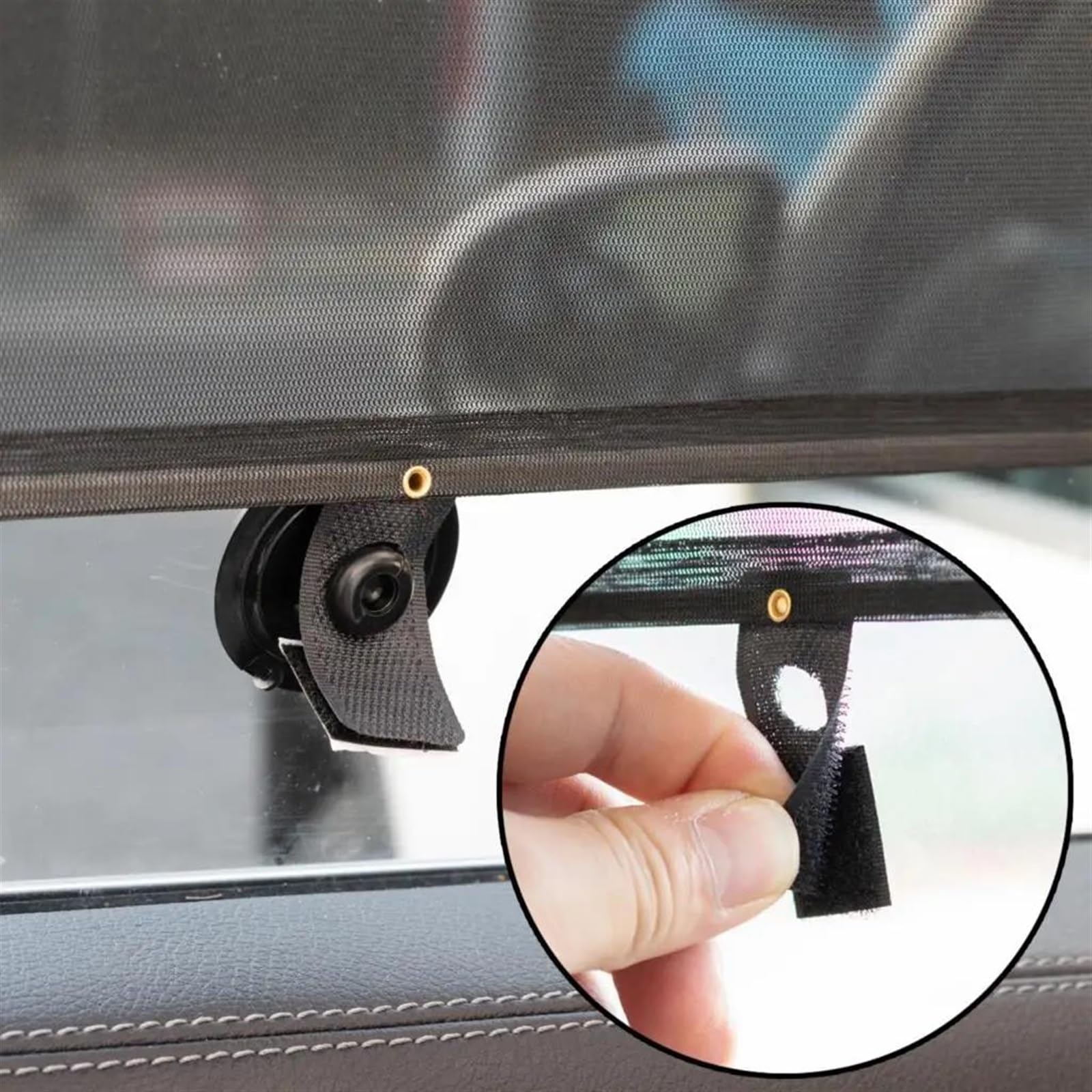 Cortinilla Ventana Coche Parasol Enrollable Universal para Coche, Parasol Retráctil para Ventana, Cortina Universal, Bloque Antideslumbrante, Anti-UV con Ventosas Parasoles De Coche