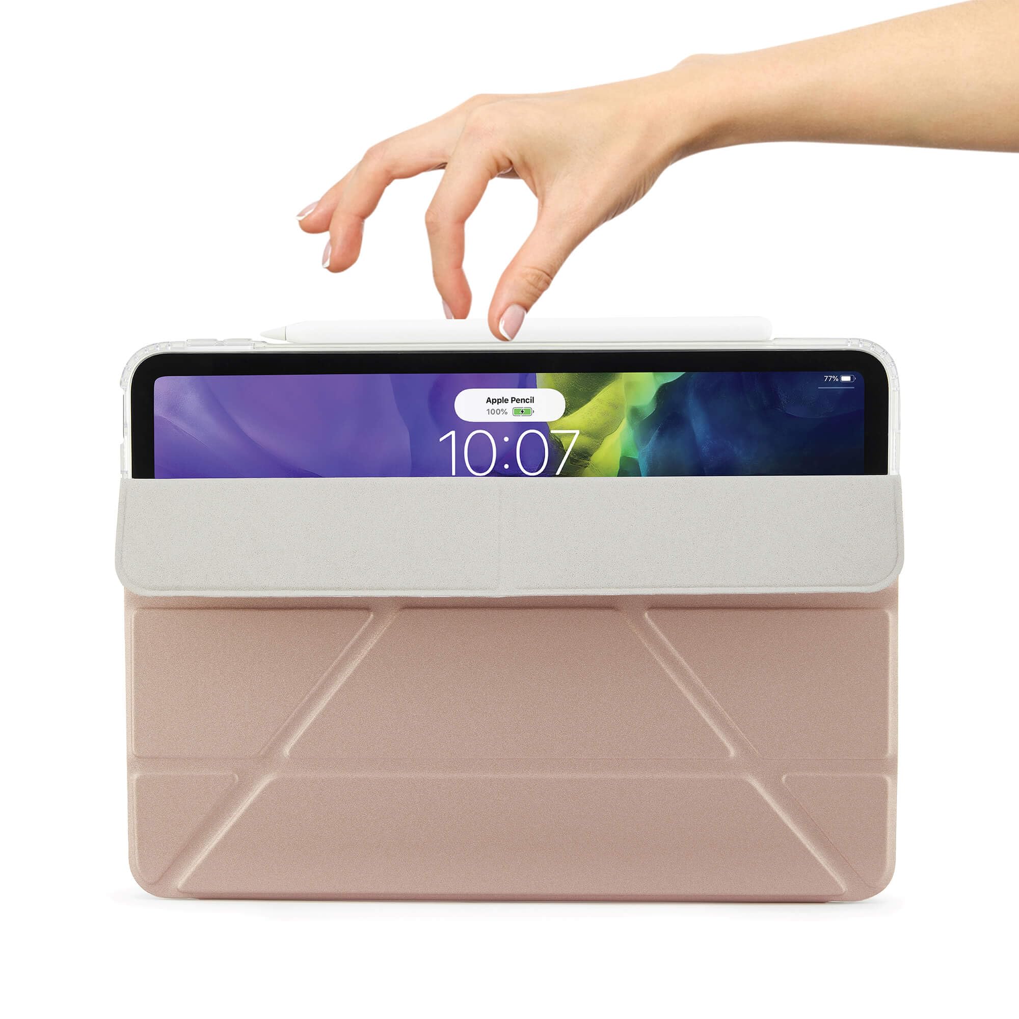Pipetto Origami No1 27,7 cm [10.9] Custodia a libro Rose Gold (Pipetto iPad Air 10.9 Metallic Origam)