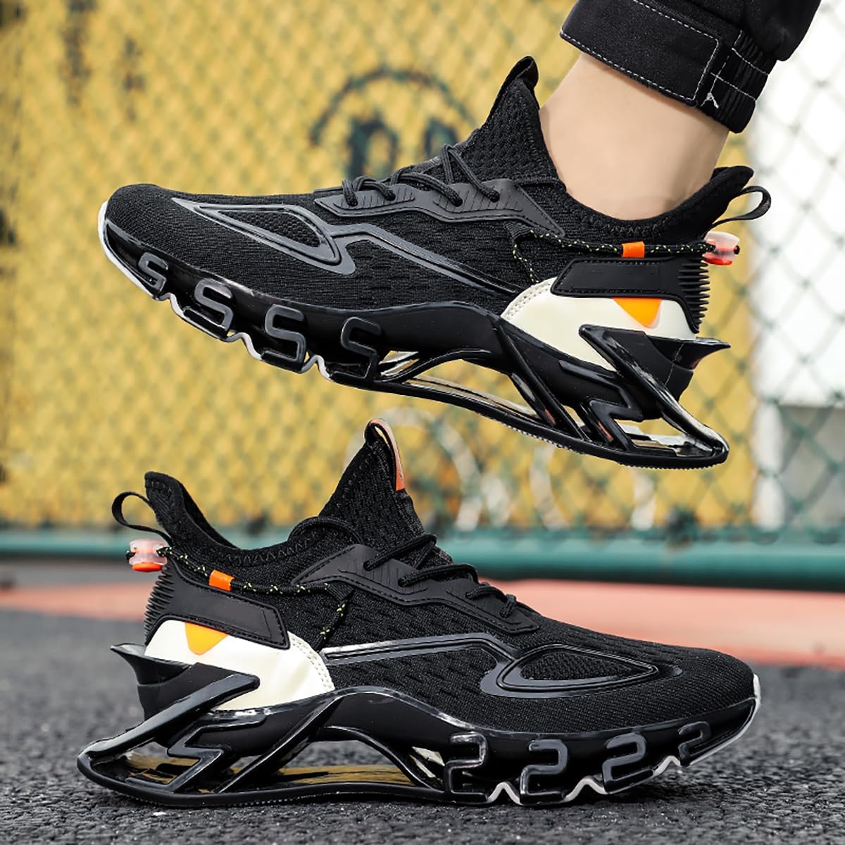Men's Road Running Shoes Blade Sneakers Casual Athletic Walking Tennis Shoes Fashion Sneakers for Men