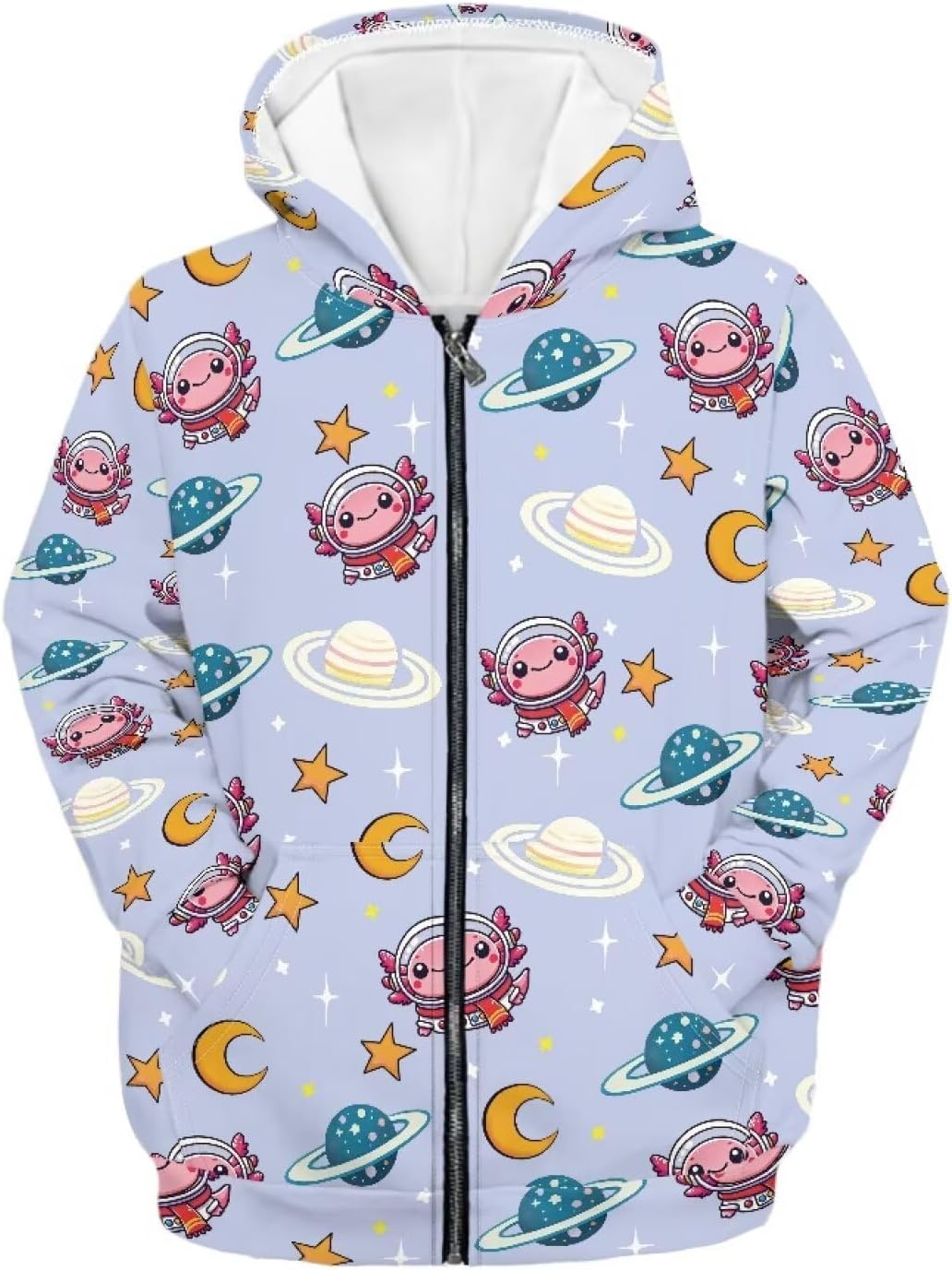 Boys Girls Zip Up Hoodie Fall Sweatshirt Casual Long Sleeve Hooded Sweatshirt