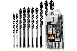 10-Piece Masonry Drill Bit Sets for Any Drilling Task