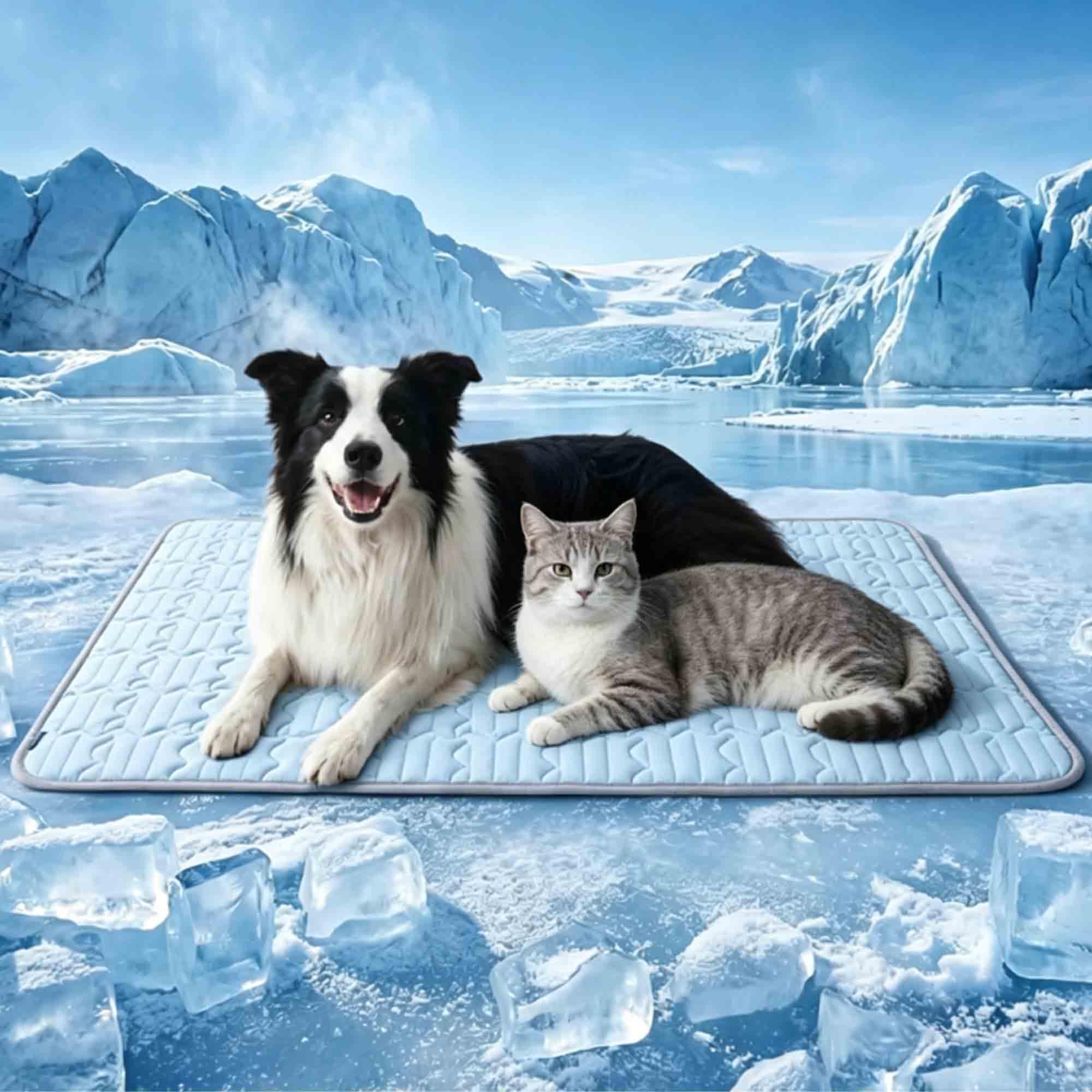 Kovah Dog Cooling Mat, 3 to 4 Degrees Cooler in Minutes (Blue, 16*20in)